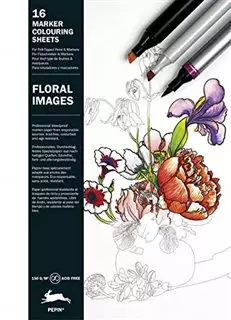 Marker Colouring Sheets/Floral Images