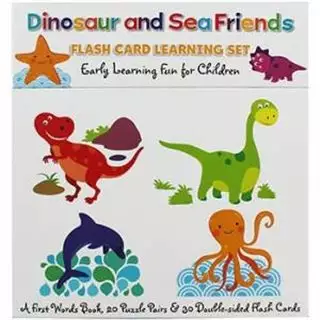 Flash Card Learning Set / Dinosur and Sea Friends